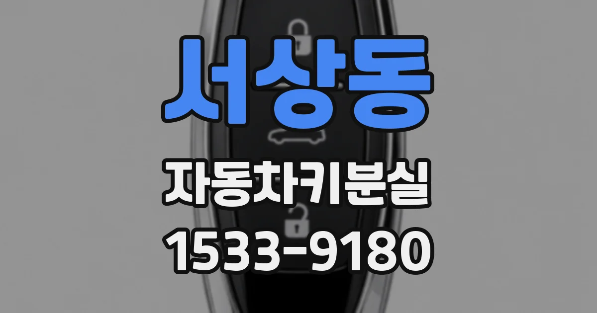서상동 자동차키분실