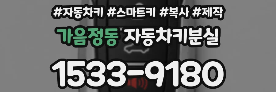 가음정동 자동차키분실