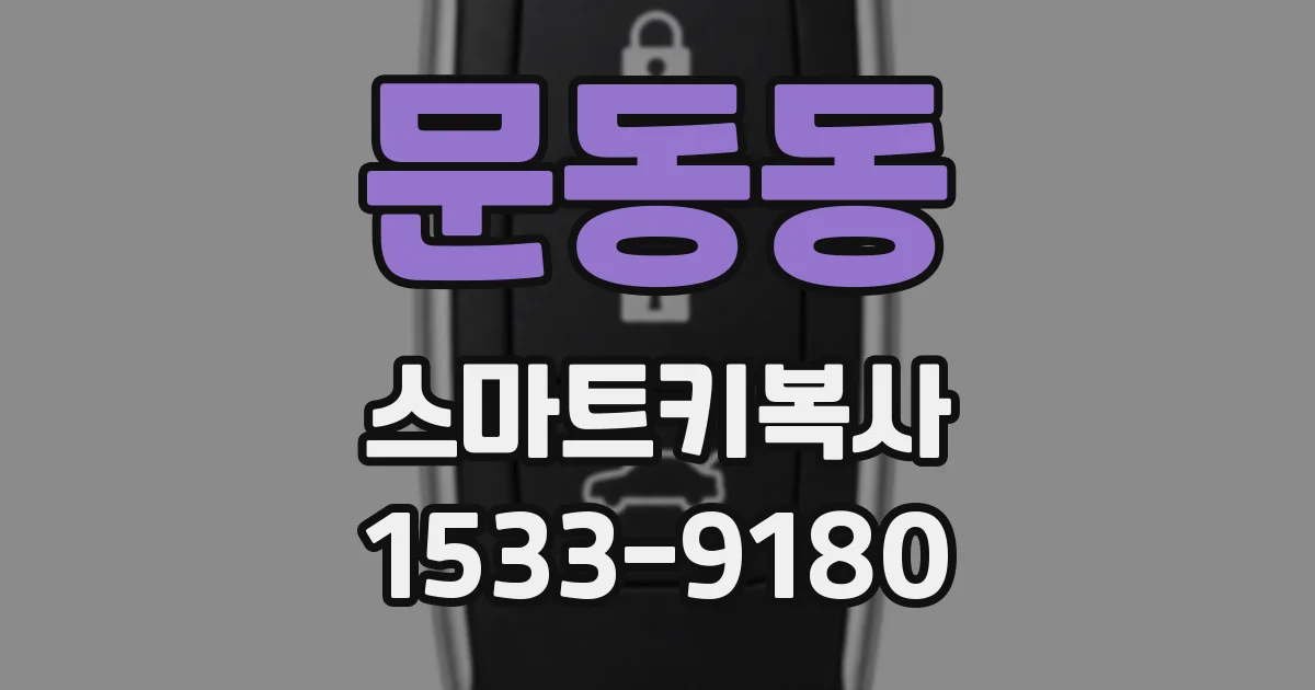 문동동 스마트키복사