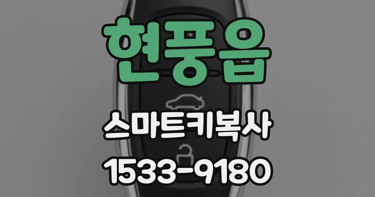현풍읍 스마트키복사