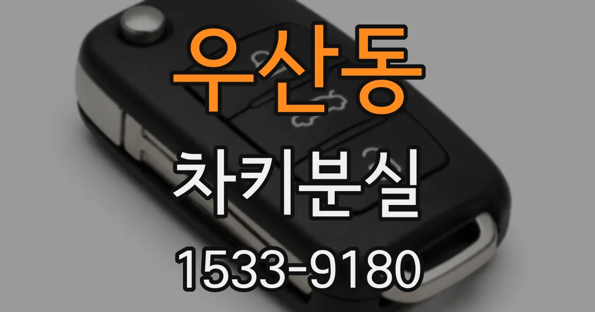우산동 차키분실