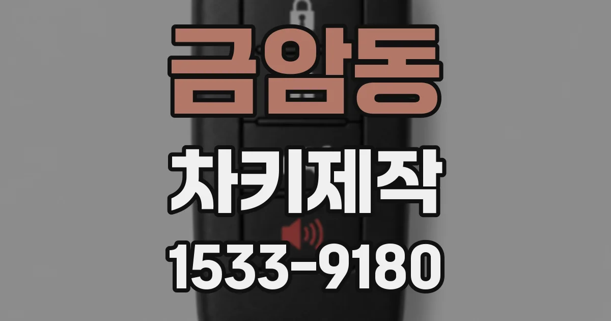 금암동 차키제작