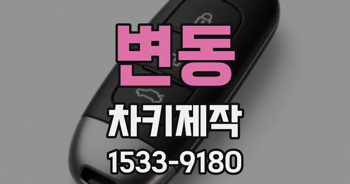 변동 차키제작