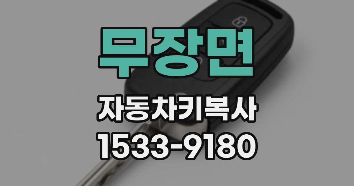 무장면 자동차키복사