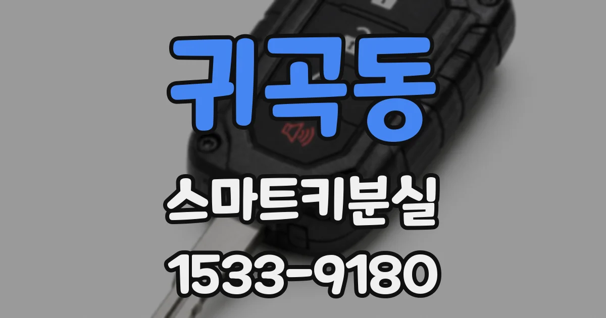귀곡동 스마트키분실
