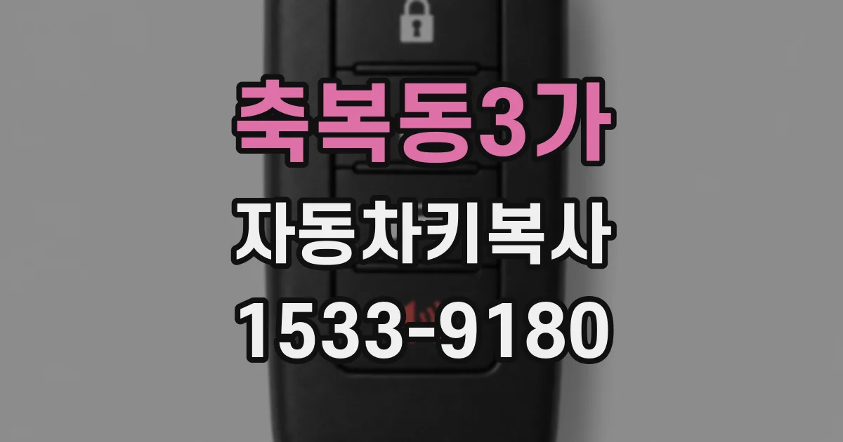 축복동3가 자동차키복사