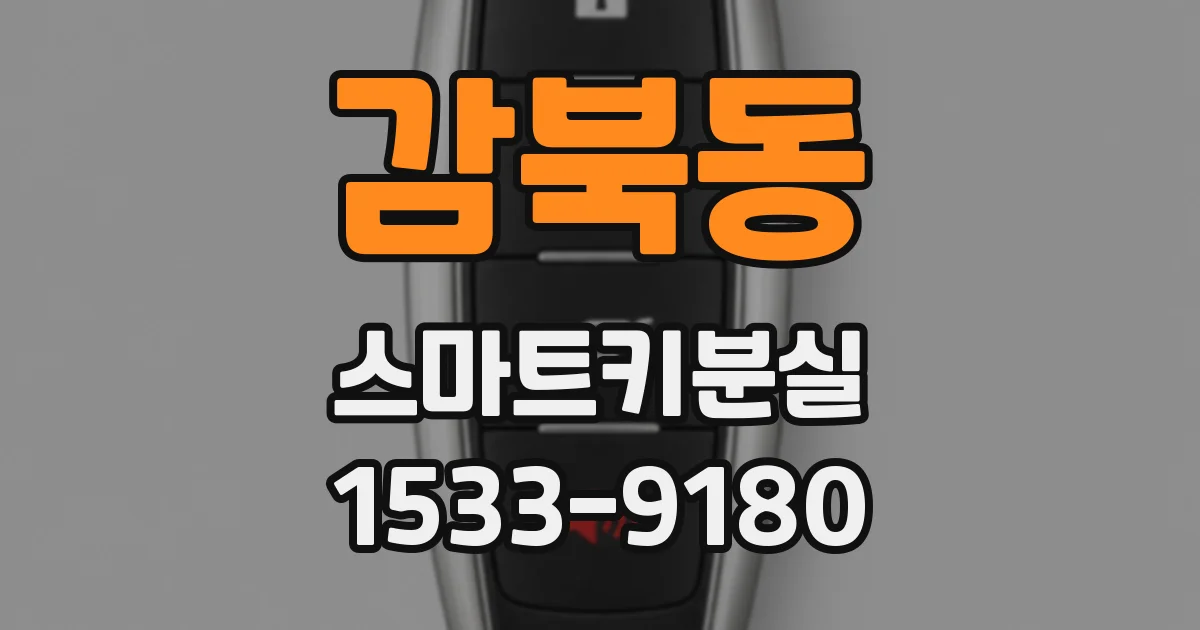 감북동 스마트키분실