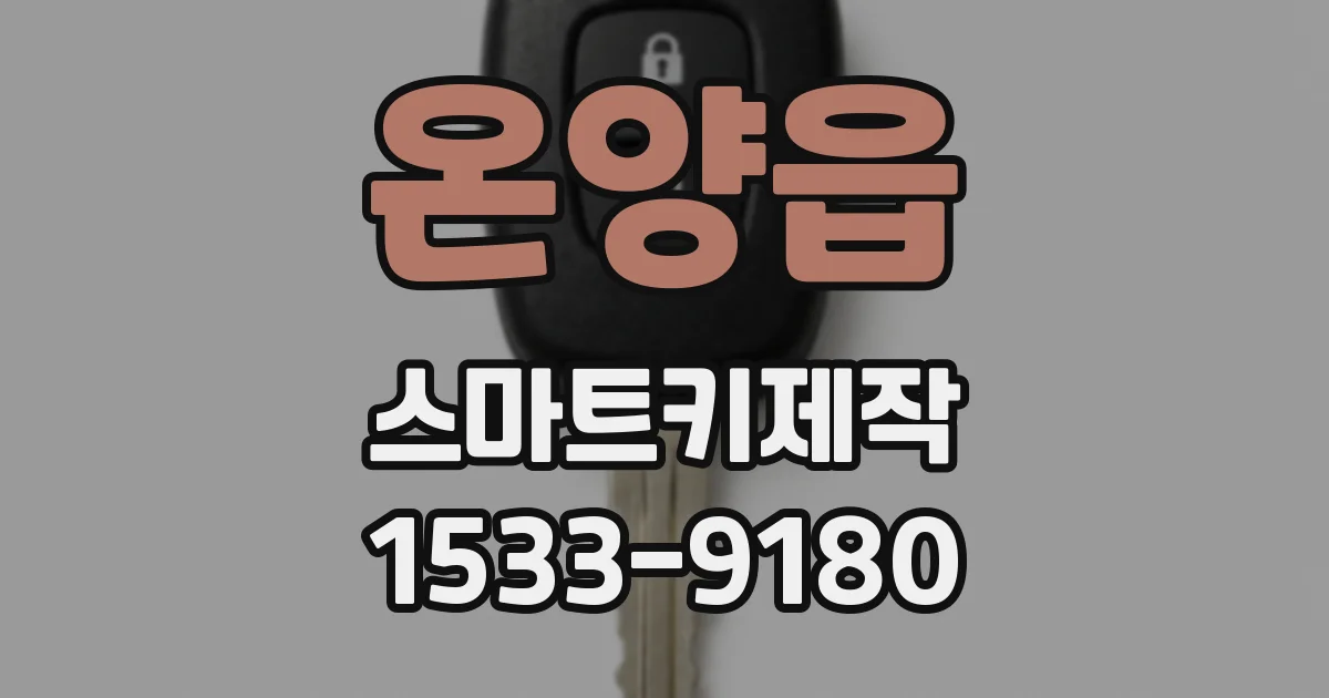 온양읍 스마트키제작