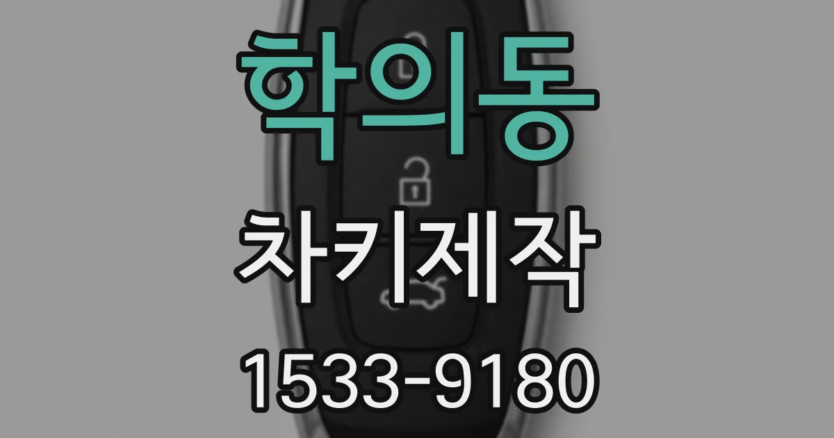 학의동 차키제작