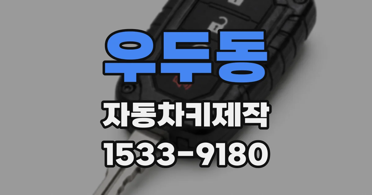 우두동 자동차키제작