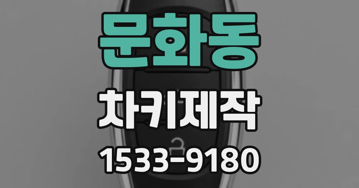문화동 차키제작