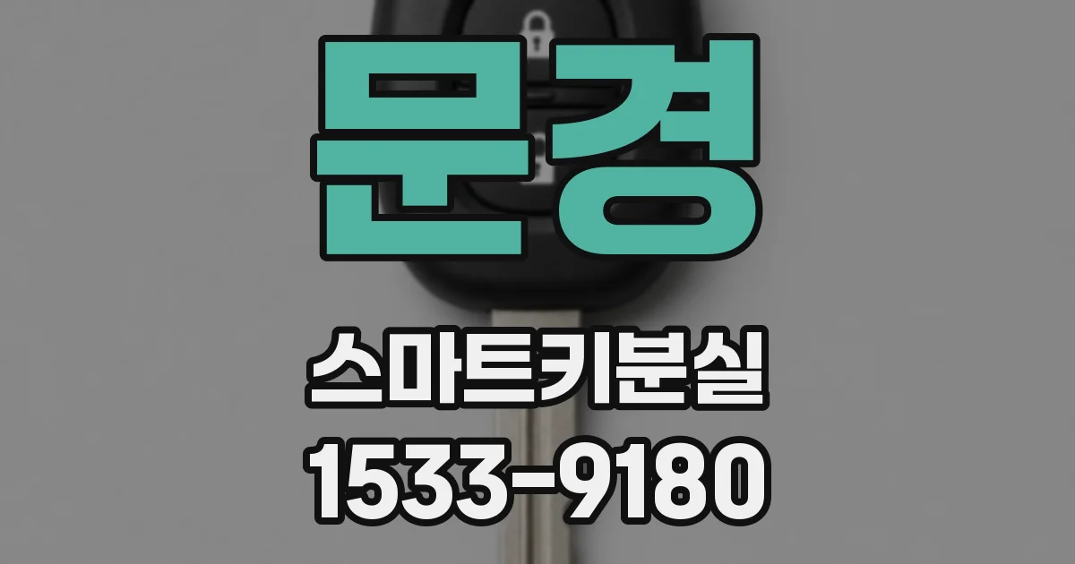 문경 스마트키분실