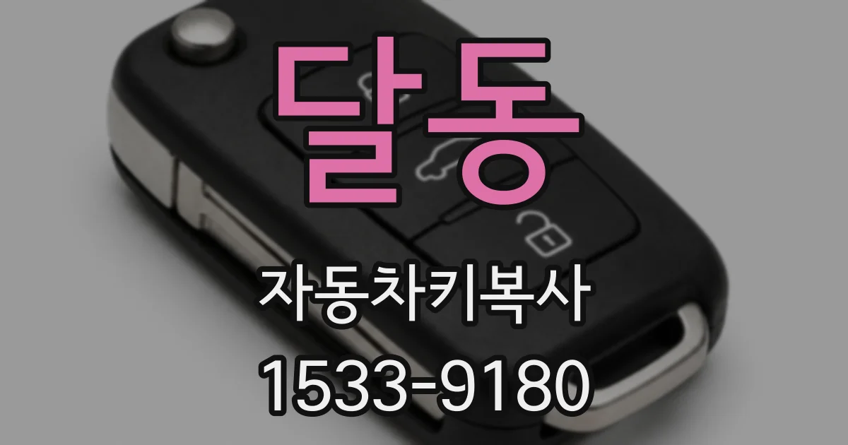 달동 자동차키복사