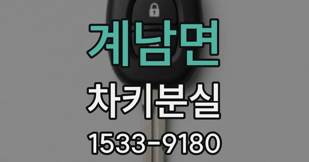 계남면 차키분실