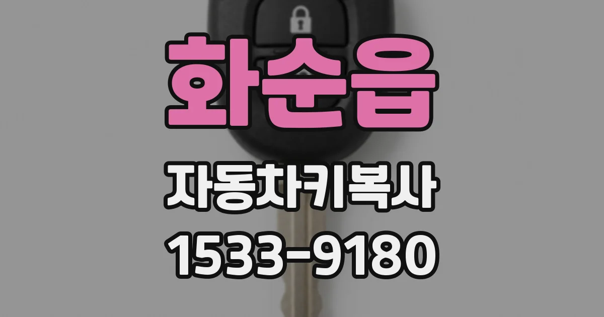화순읍 자동차키복사