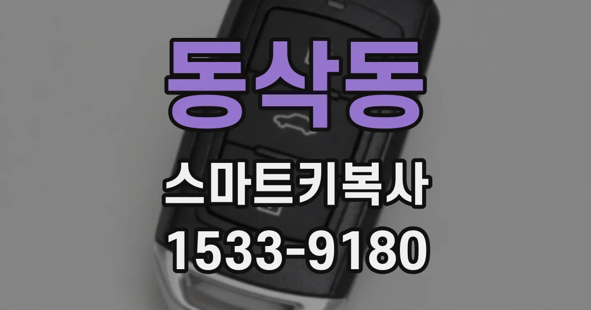 동삭동 스마트키복사