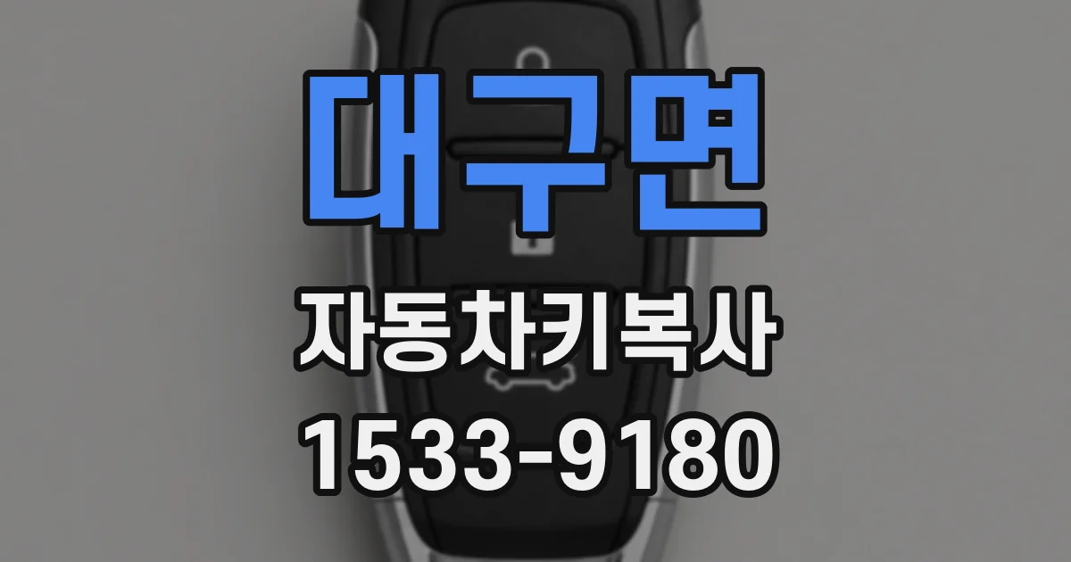 대구면 자동차키복사