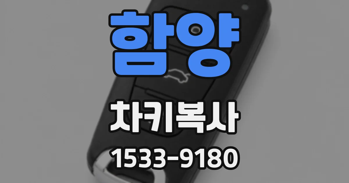 함양 차키복사