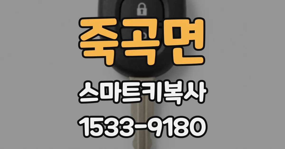 죽곡면 스마트키복사
