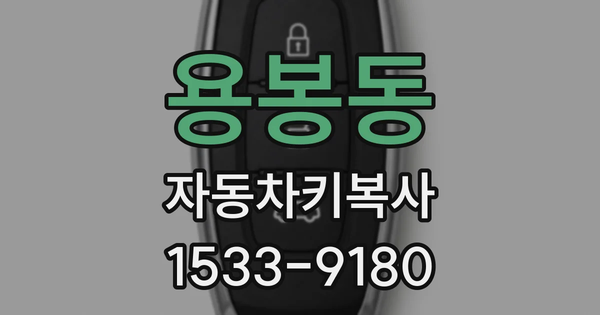 용봉동 자동차키복사