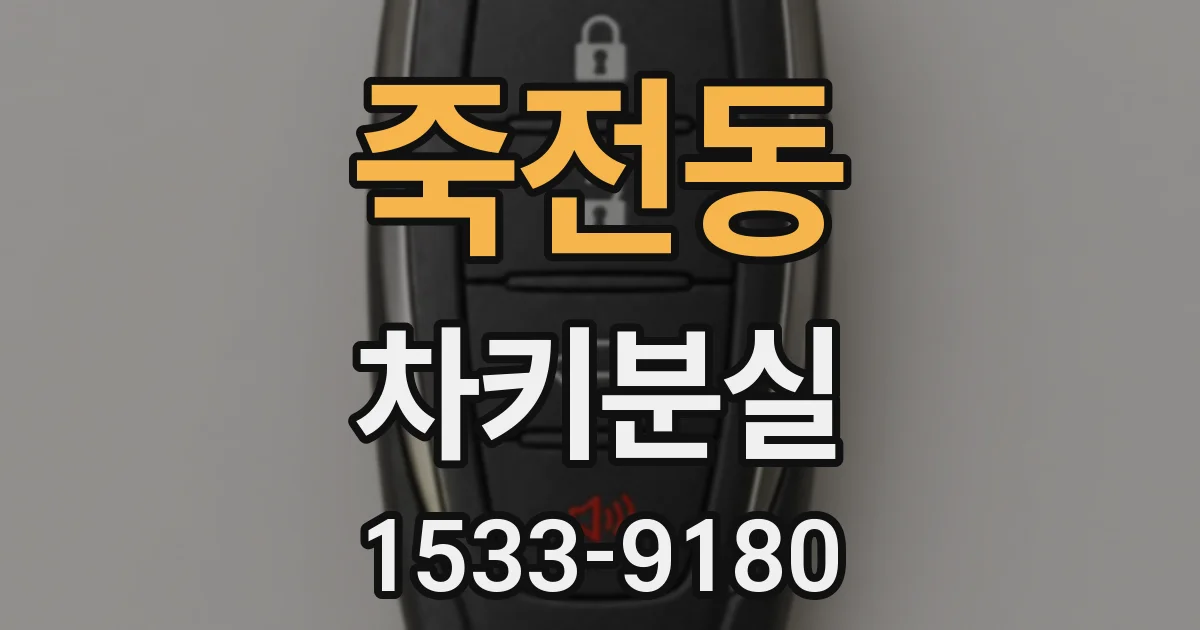 죽전동 차키분실
