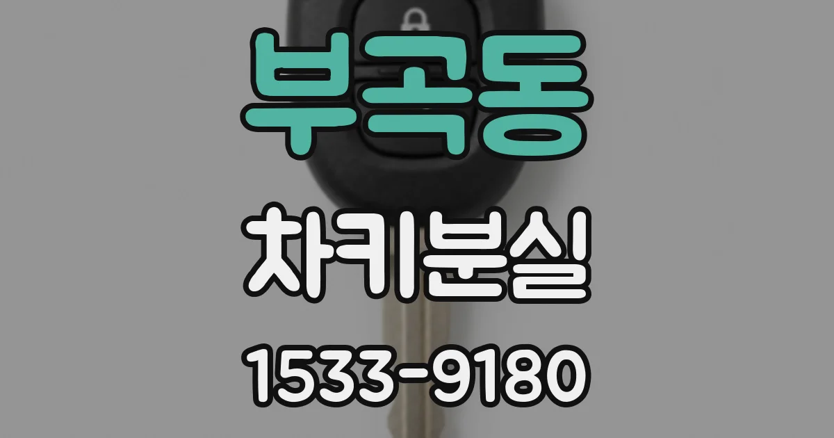 부곡동 차키분실