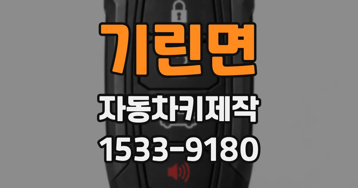 기린면 자동차키제작