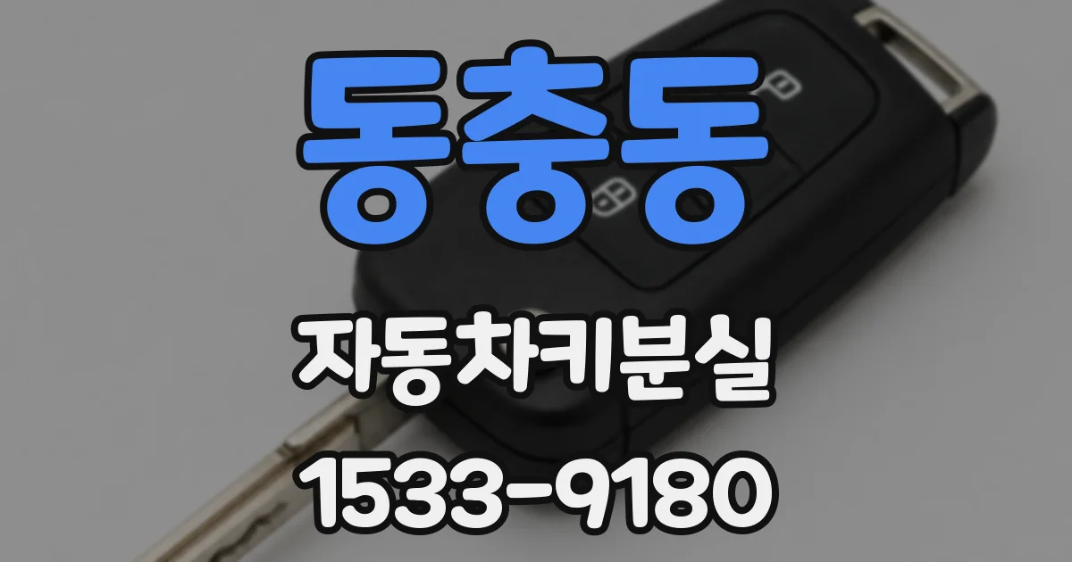 동충동 자동차키분실
