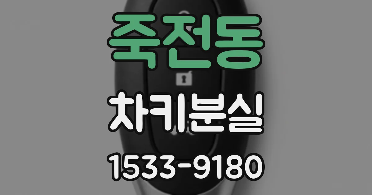죽전동 차키분실