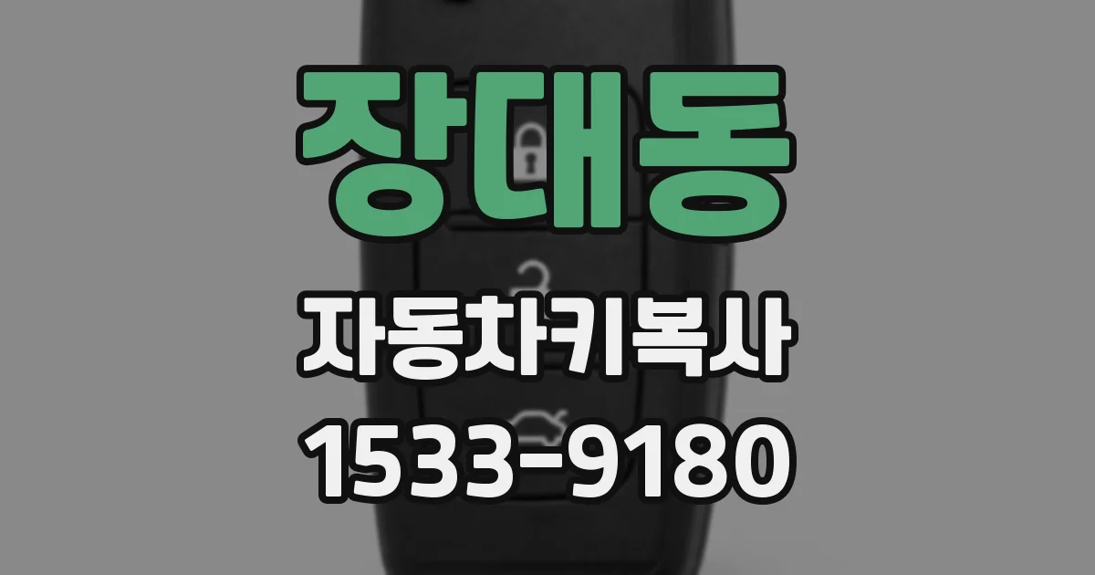 장대동 자동차키복사