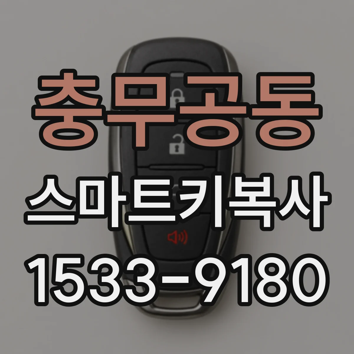 충무공동 스마트키복사