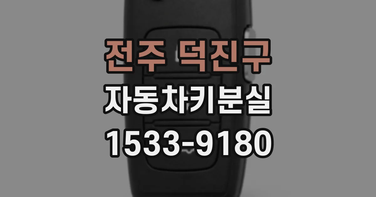 전주 덕진구 자동차키분실