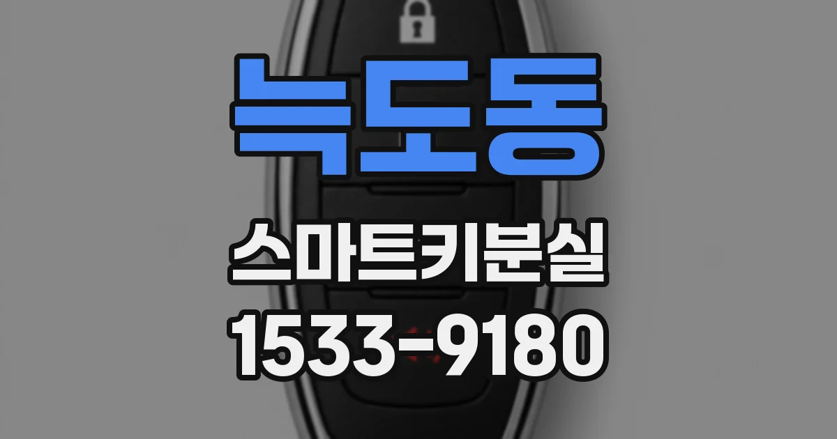 늑도동 스마트키분실