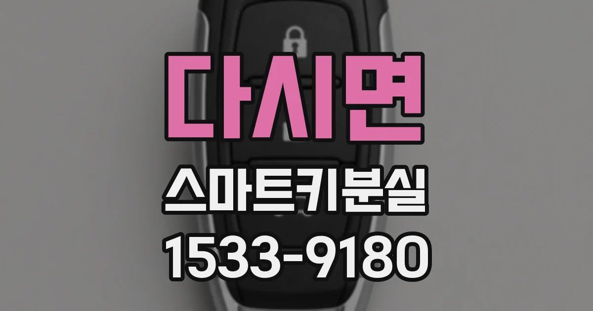 다시면 스마트키분실