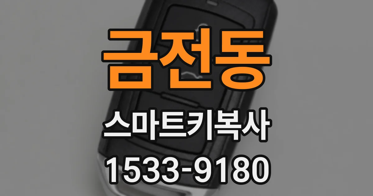 금전동 스마트키복사