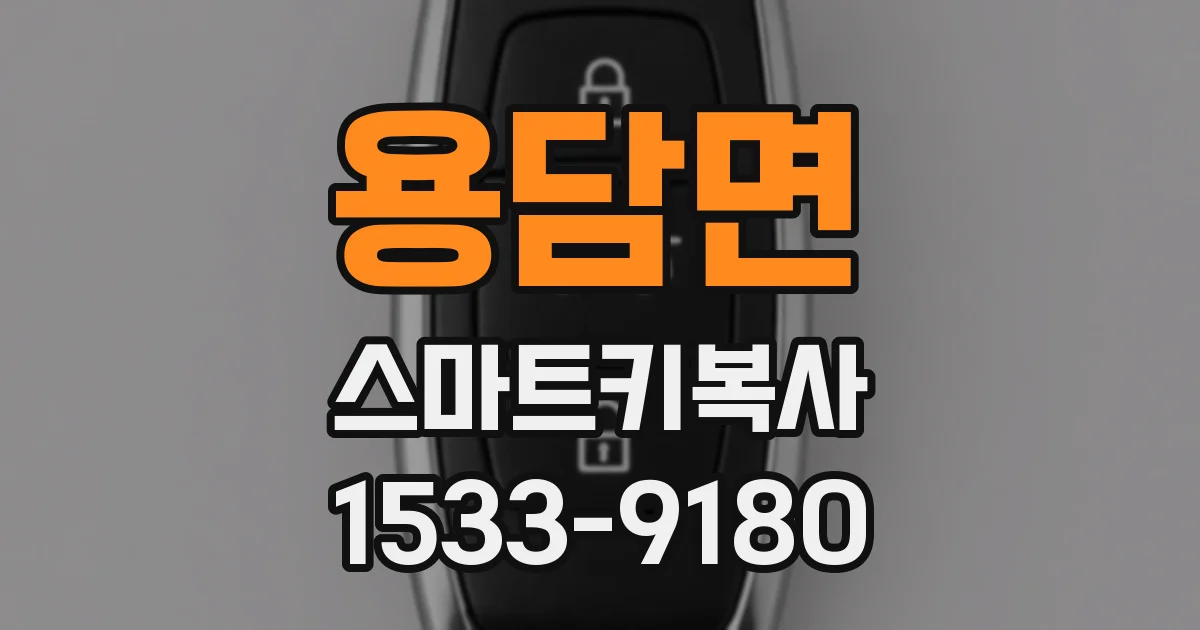 용담면 스마트키복사