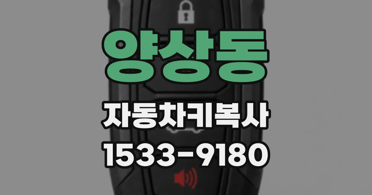 양상동 자동차키복사