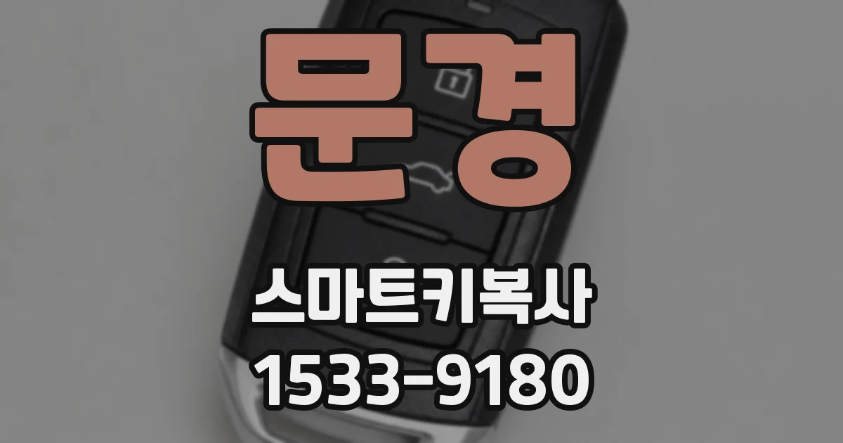 문경 스마트키복사