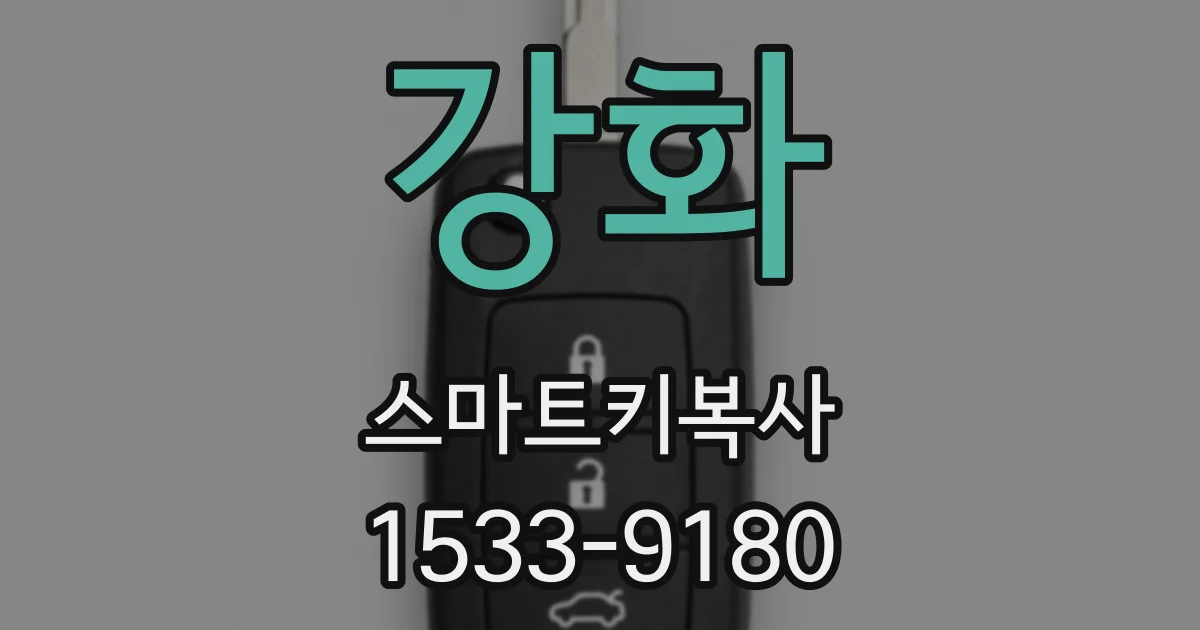 강화 스마트키복사