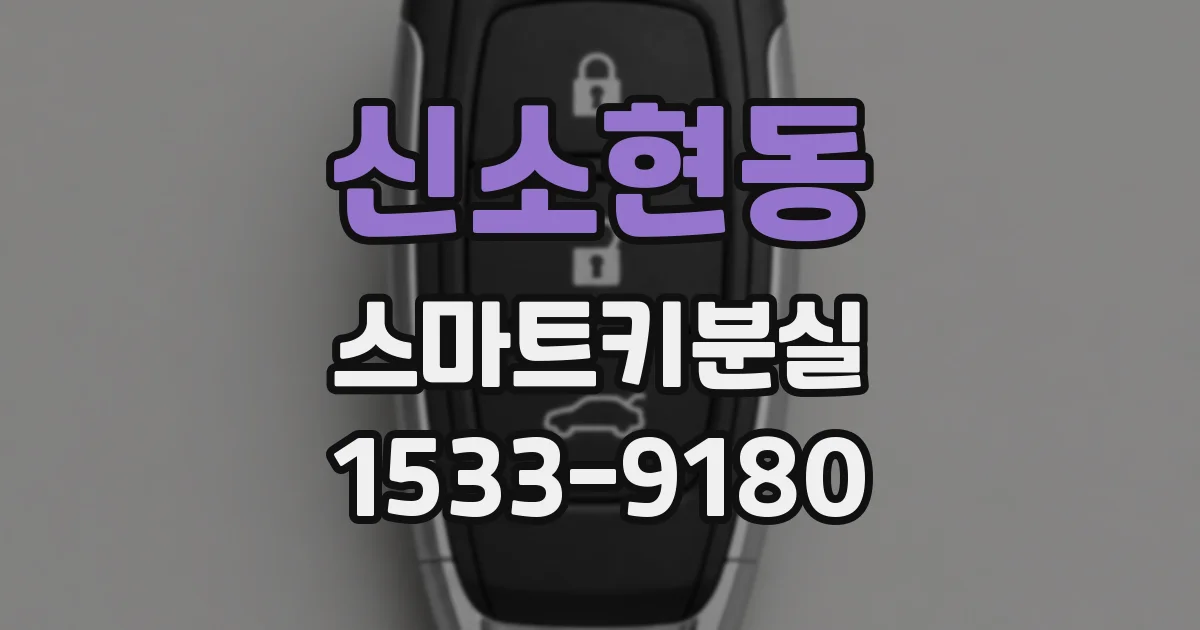 신소현동 스마트키분실