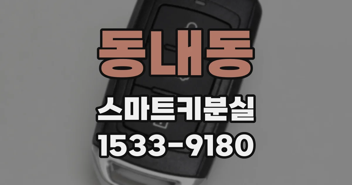 동내동 스마트키분실
