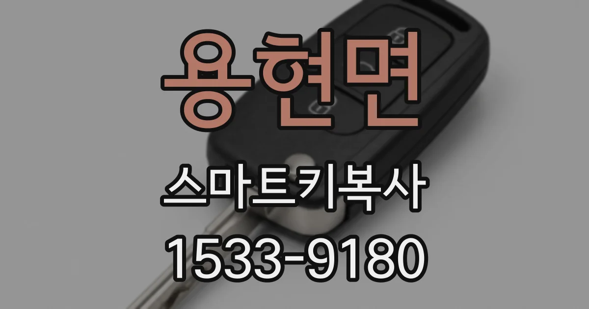 용현면 스마트키복사