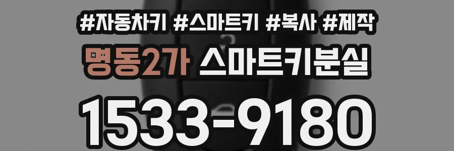 명동2가 스마트키분실