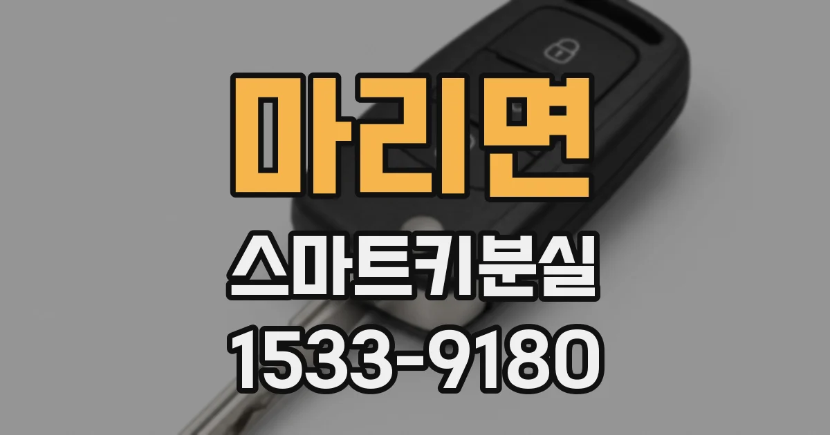 마리면 스마트키분실