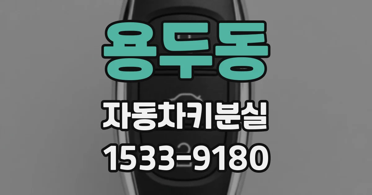 용두동 자동차키분실