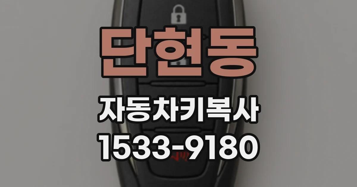 단현동 자동차키복사