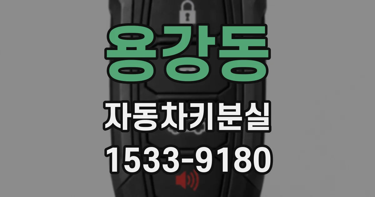 용강동 자동차키분실