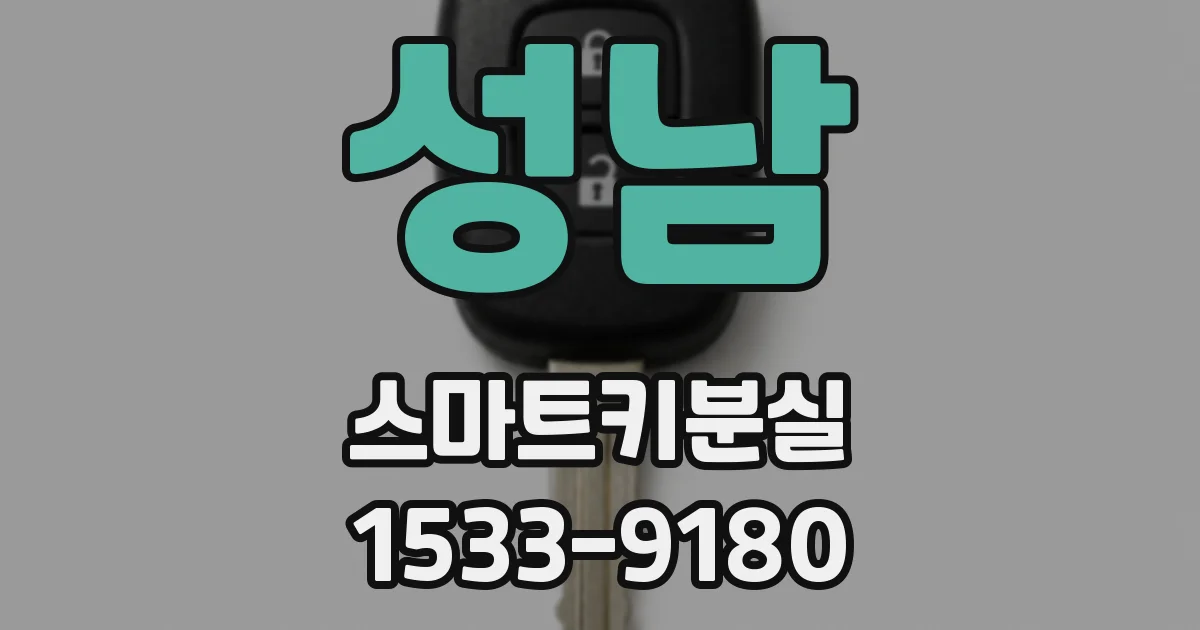 성남 스마트키분실