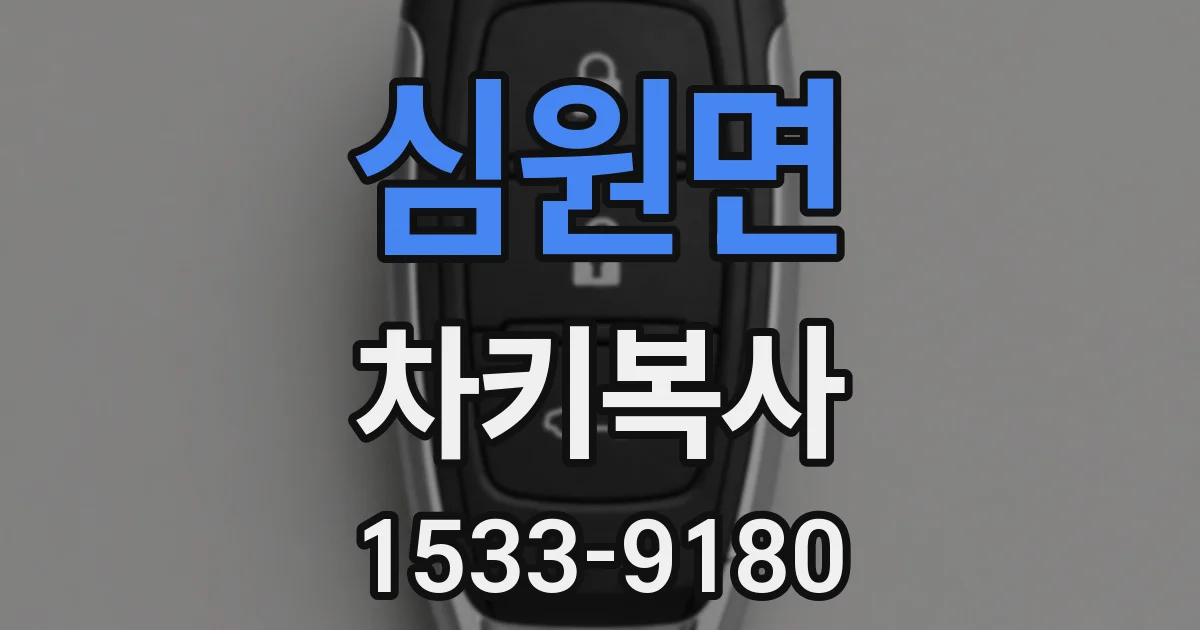 심원면 차키복사