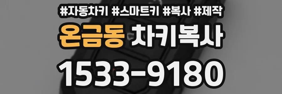 온금동 차키복사